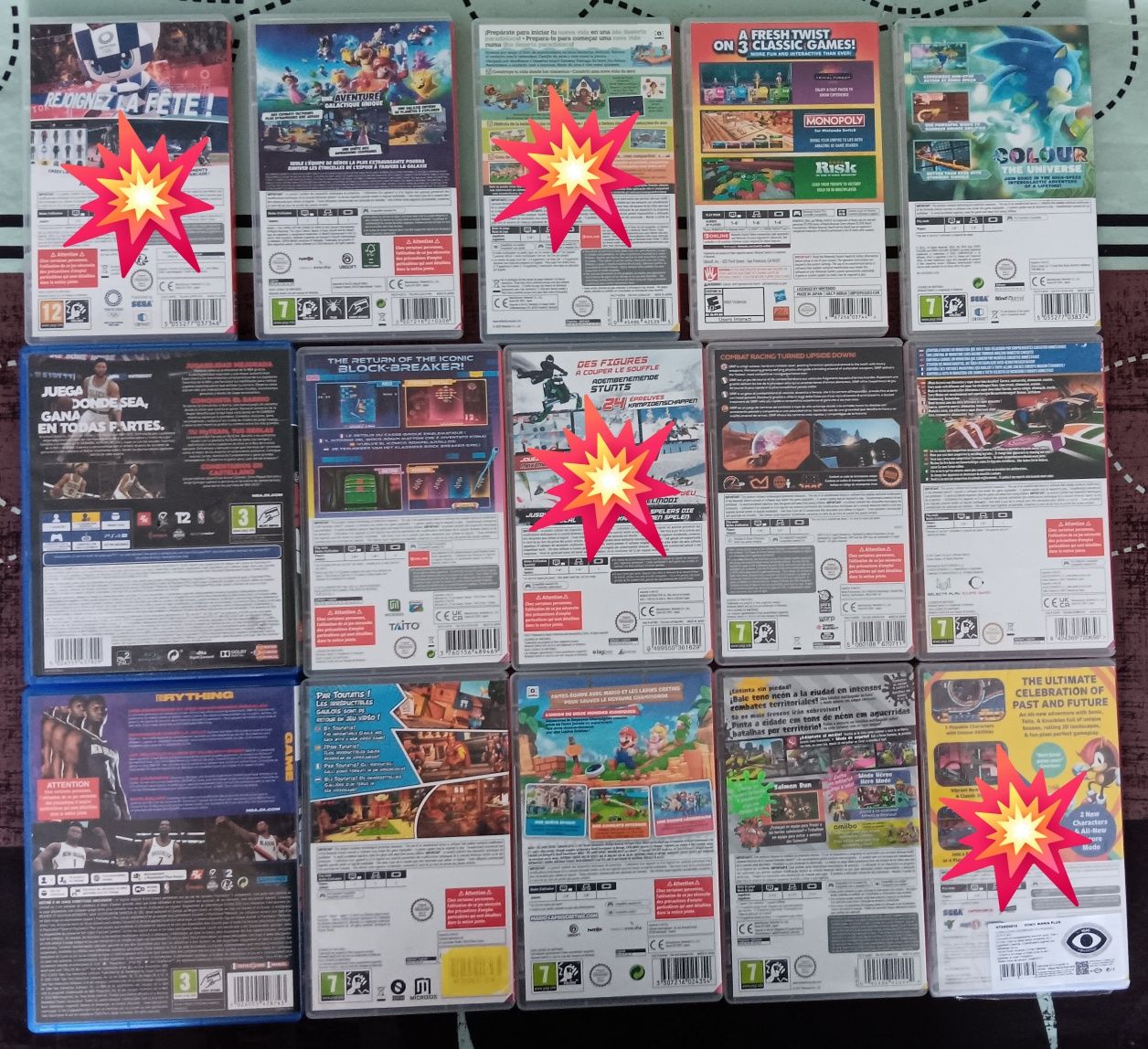 Jogos Nintendo Switch/PlayStation 4 e 5 / Nintendo ds e 3ds