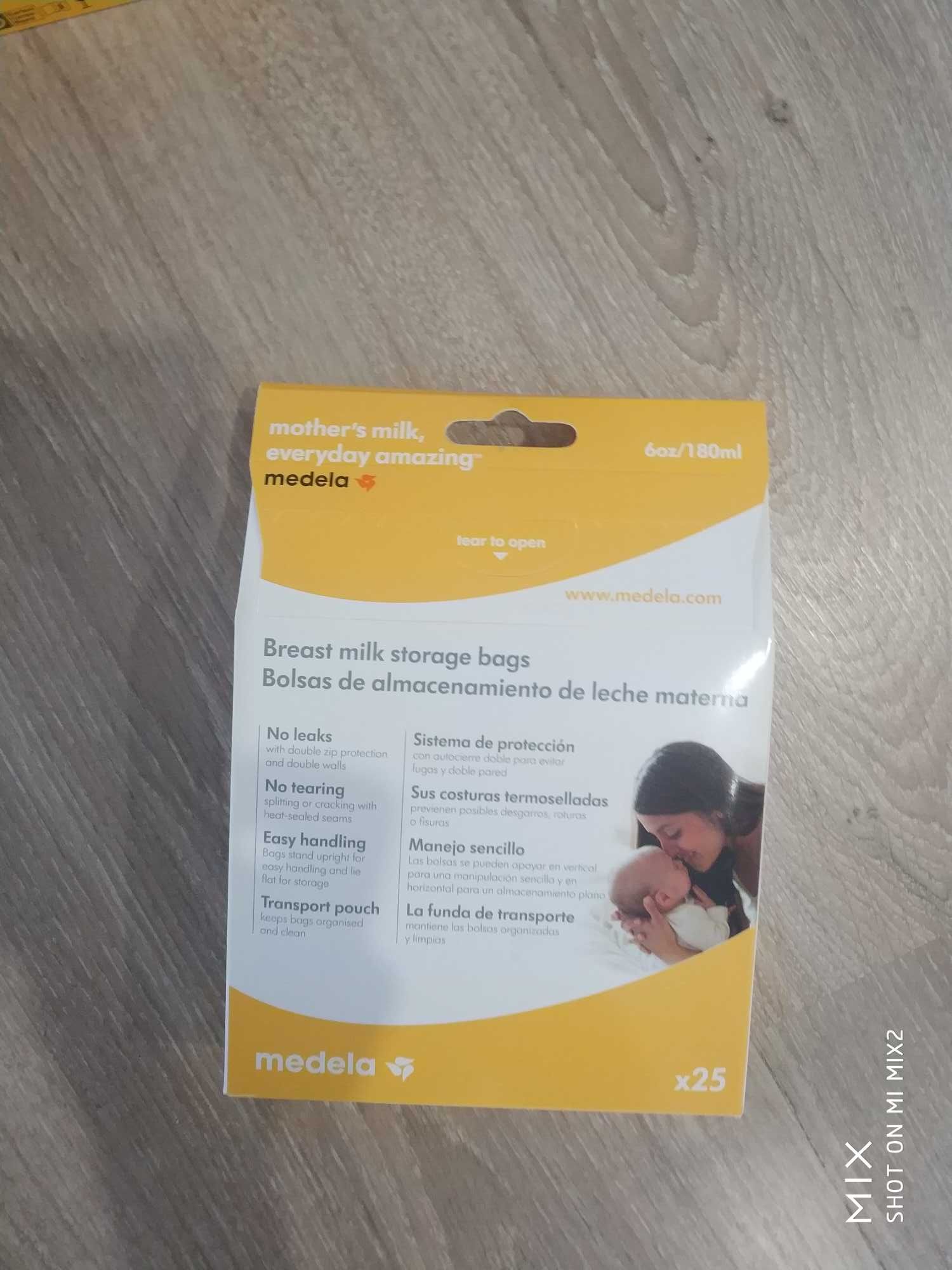 Medela: Breast Milk Store & Feed Set + duas tetinas + protetor mamilos