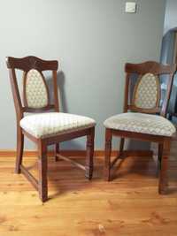 Krzesła 8 szt. KLOSE drewniane tapicerowane