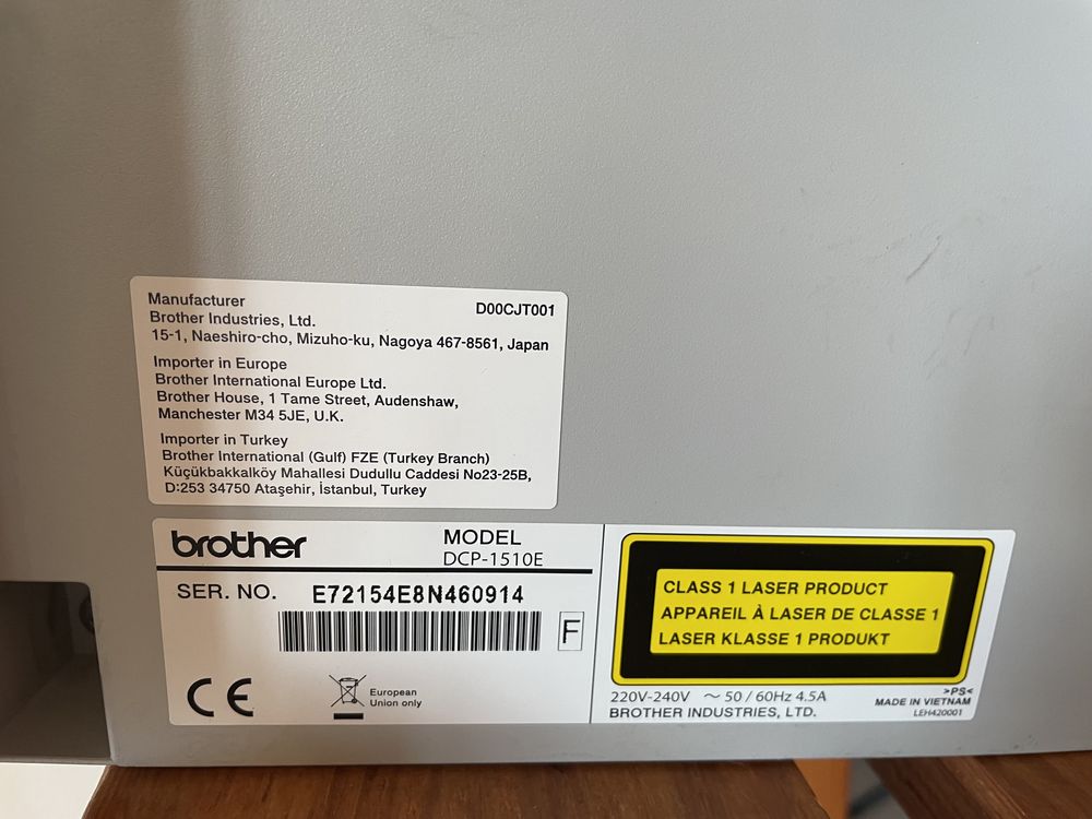 Drukarka laserowa urzadzenie wielofunkcyjne Brother DCP-1015E