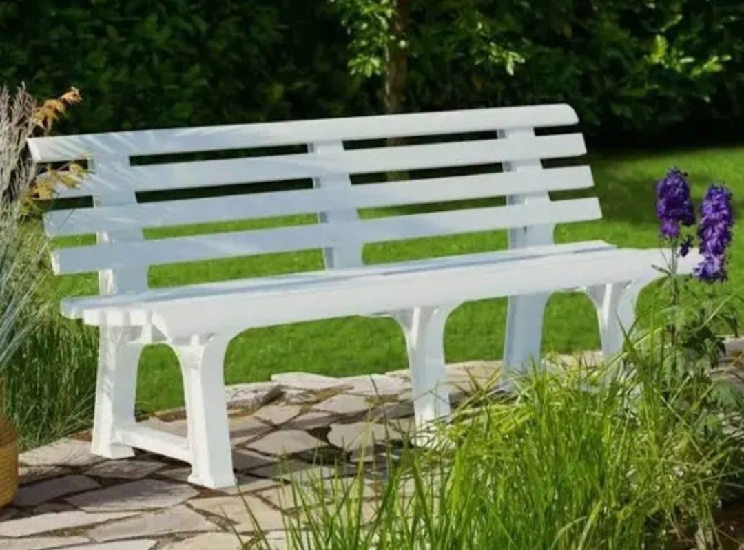 Banco de Jardim IPAE-PROGARDEN Orchidea Branco