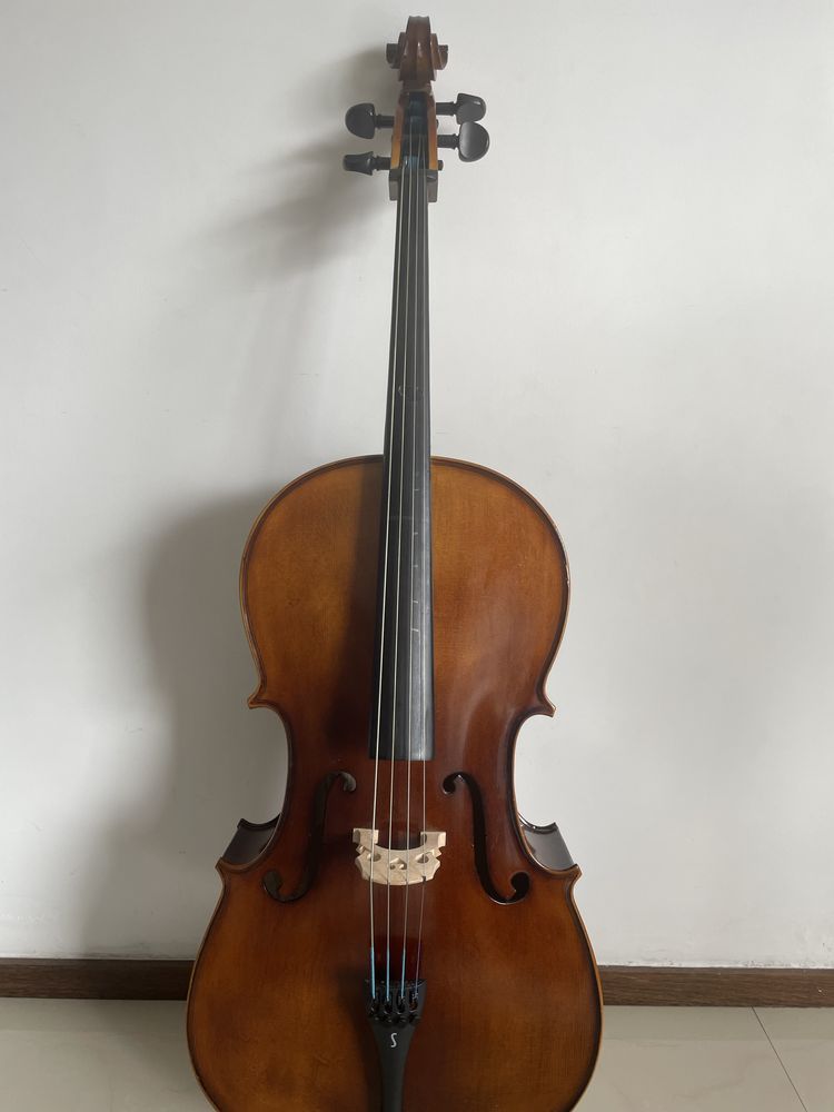 Violoncelo 3/4 com estojo rígido – Excelente estado