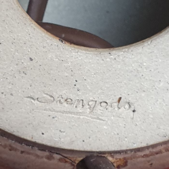 Klase Höganäs, Table Lamp, Glazed Stoneware, Sweden, 1950s