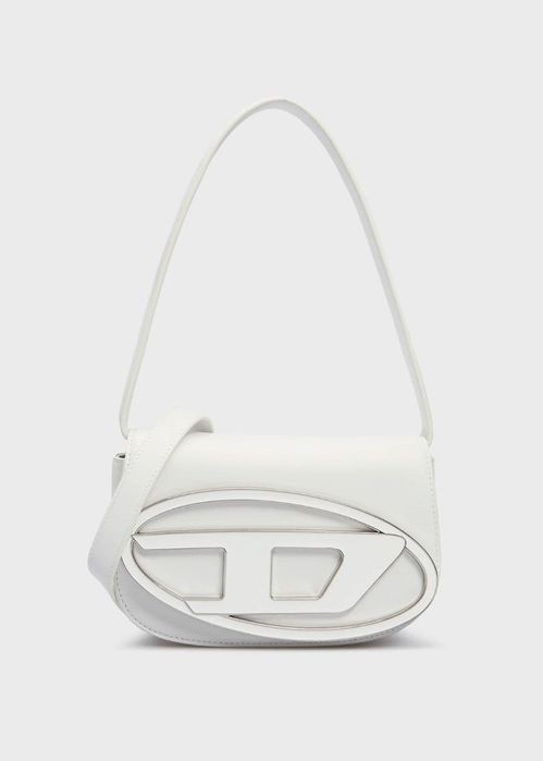 Жіноча біла сумка дизель через плече