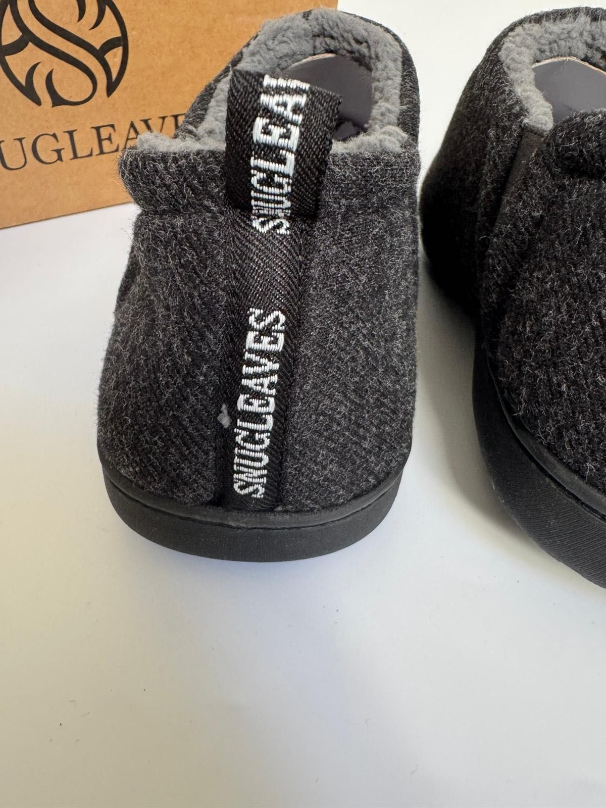 Nowe kapcie unisex miękkie wygodne komfortowe SNUGLEAVES szare 44 / 45