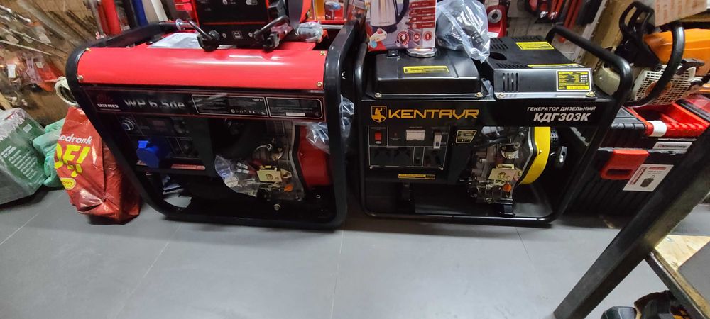 Генератор Бензиновий, Дизельний, Інверторний 1-10 кВт в наявності