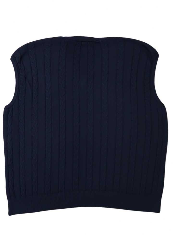 Marz Munchen wełniany bezrękawnik męski granatowy Rozmiar 56 XXL 3XL