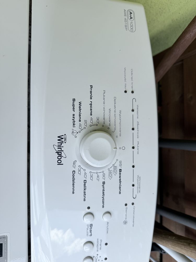 Sprzedam pralkę Whirlpool AWE 4519/P