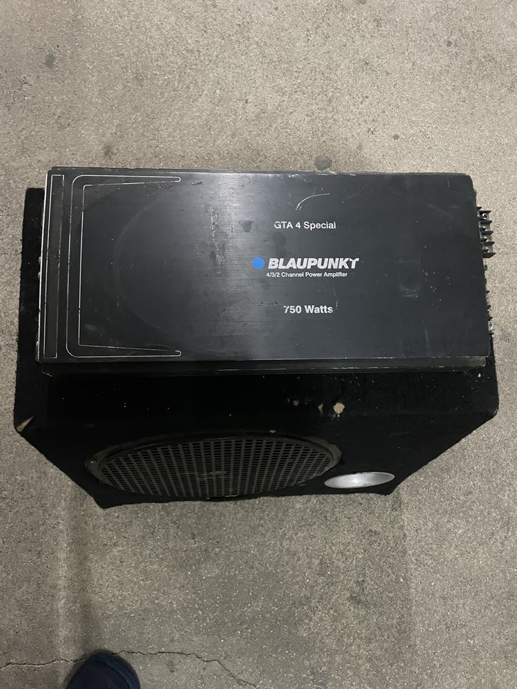 Subwoofer e amplificador 1300w+750w