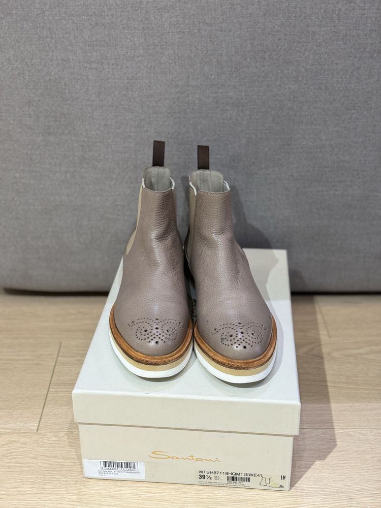 Челси ботинки santoni 39-39.5 оригинал