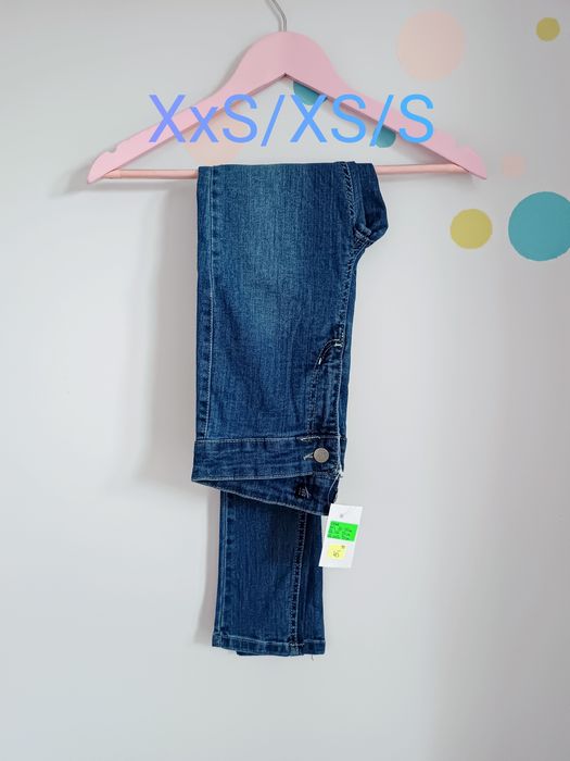 Jeansy dżinsy spodnie jeansowe dżinsowe wysoki stan