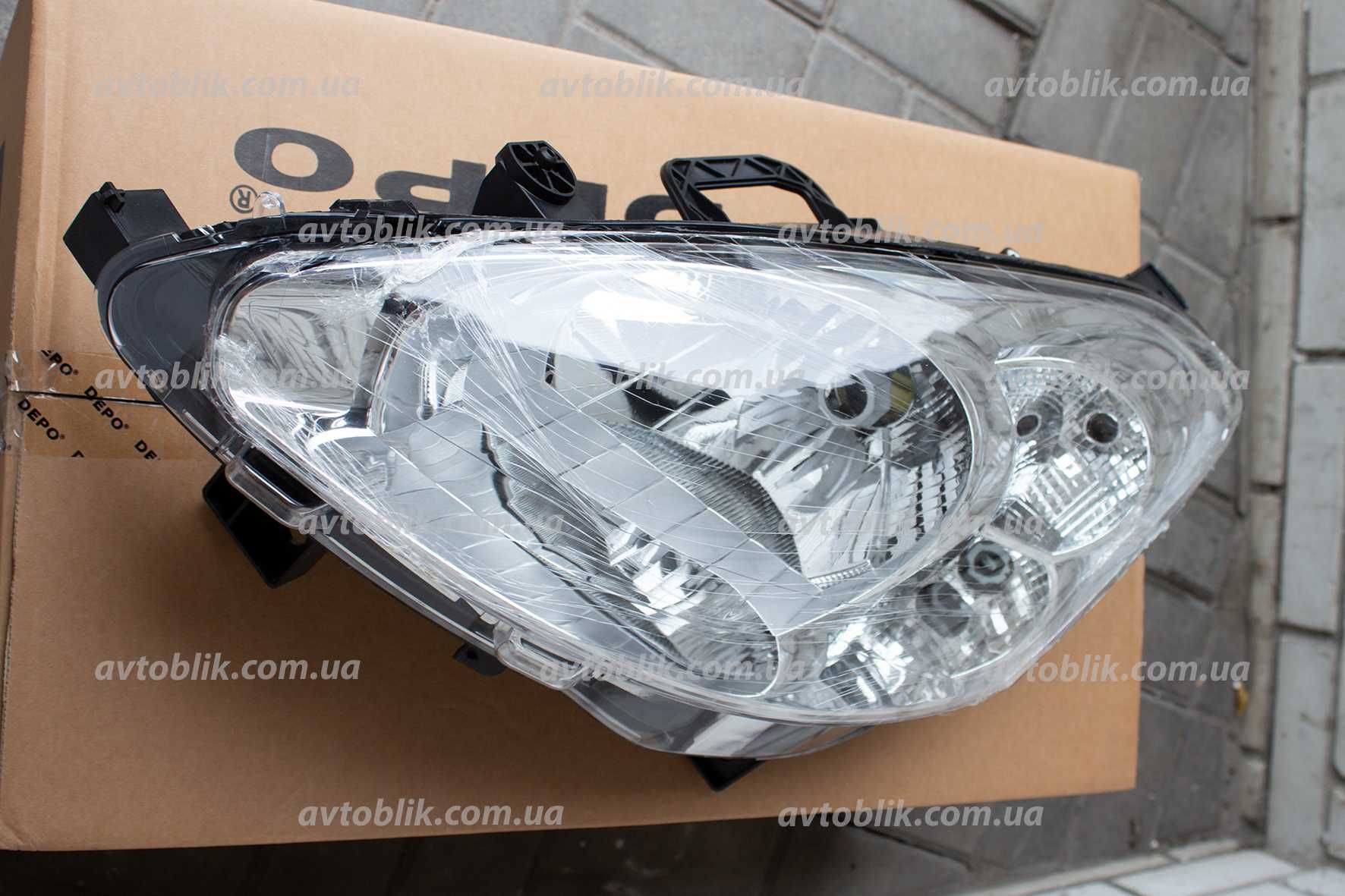 Фара Peugeot 107, 207, 206, 208, 301, 307, 308, 3008, 508 5008 Partner