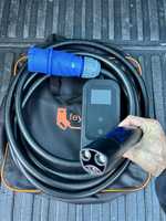 Зарядка type 1 tesla америка 7 kw, 3,5кв ccs2