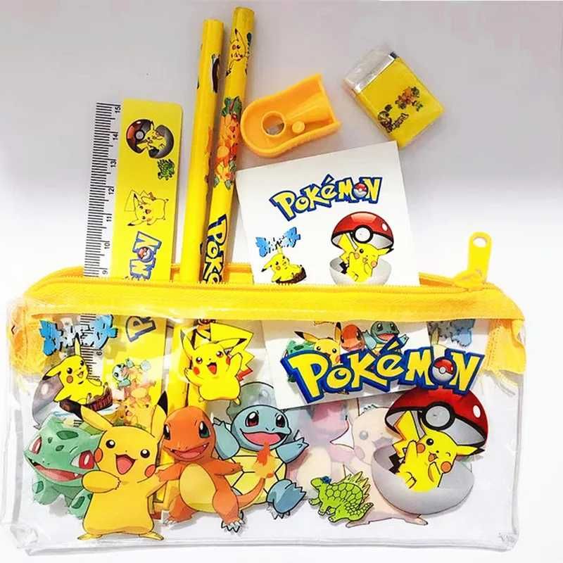 Conjunto estojo Pokémon Pikachu - nunca usado