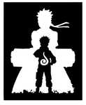 Naruto Anime Figura Ozdobna na ścianę Panel