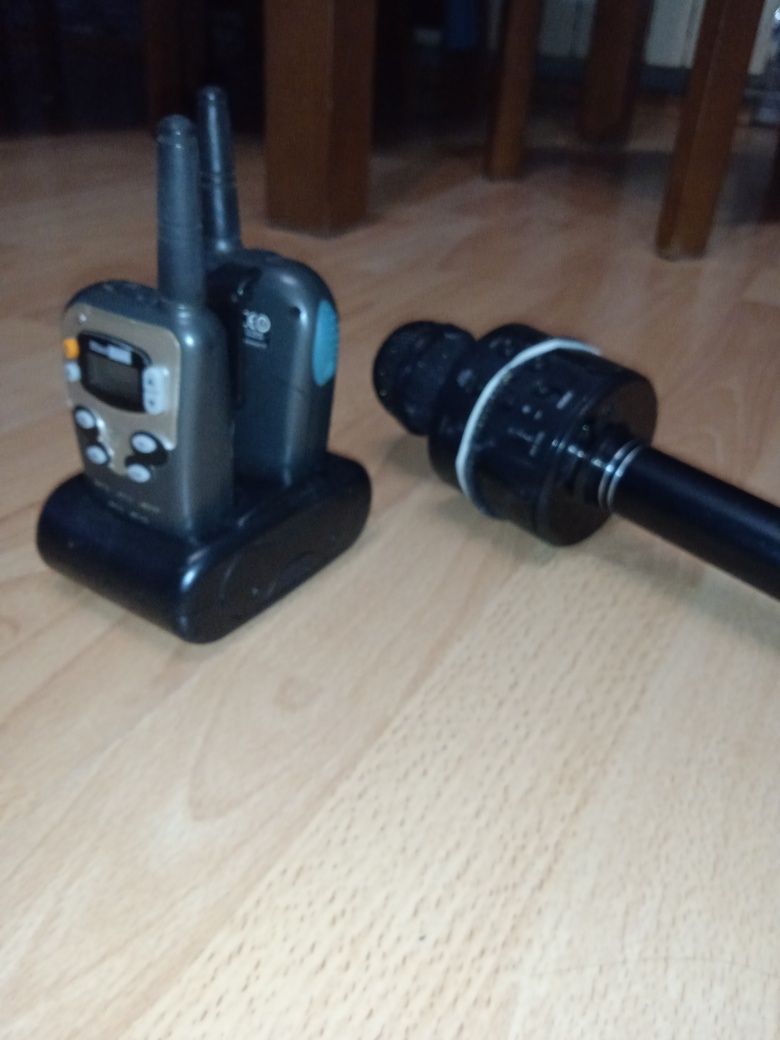 Walkie Talkie + mikrofon + tablet
