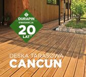 Deska tarasowa CANCUN IMPREG. na brąz SOSNA 28x145x4000 mm OBNIŻKA CEN