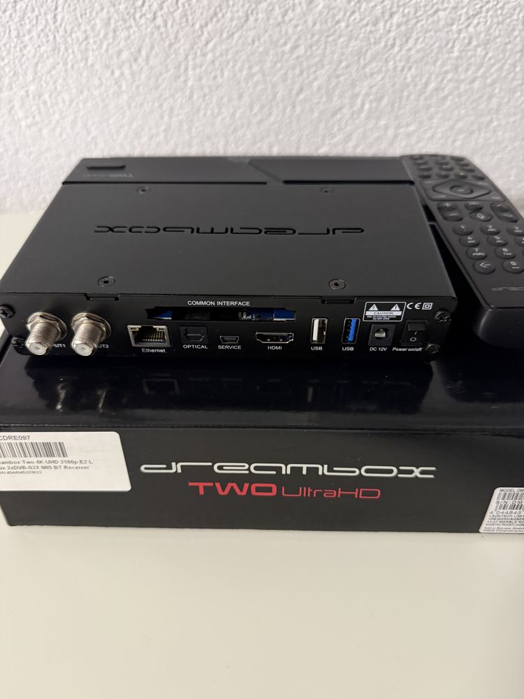 Dreambox Two Ultra HD BT 2x DVB-S2X MIS Gwarancja.