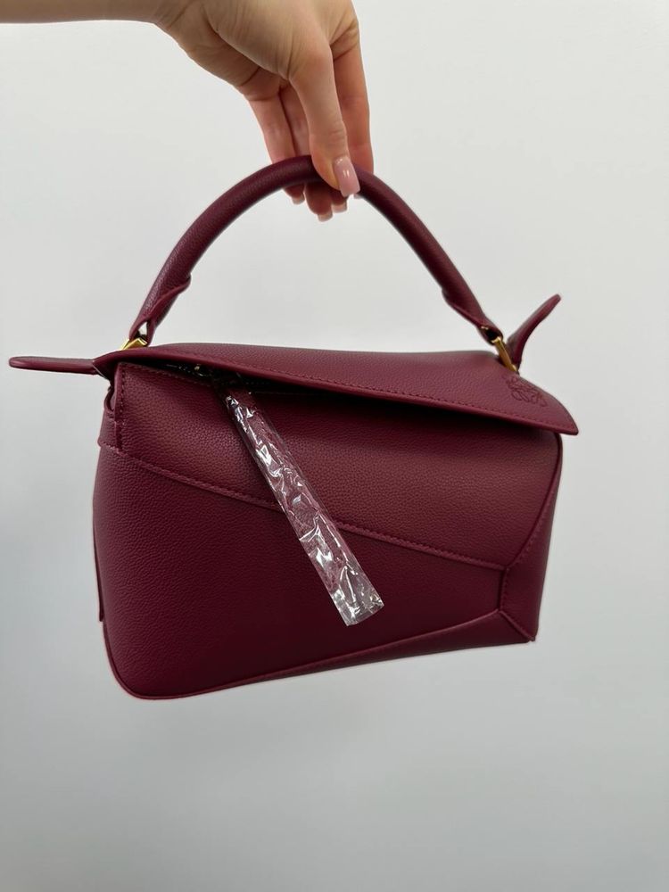 Torebka Loewe Smal Puzzle Bag Burgundy