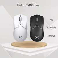 Розпродаж! Ігрова мишка Delux M800PRO PAW3395 Bluetooth Безпровідна