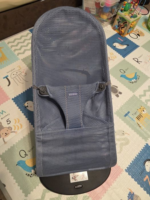BabyBjorn Mesh niebieski, bujaczek, leżaczek
