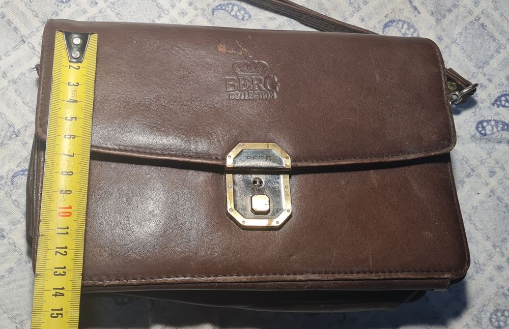 Барсетка BERG,мужская кожа,sharp, статуэтка,nikon