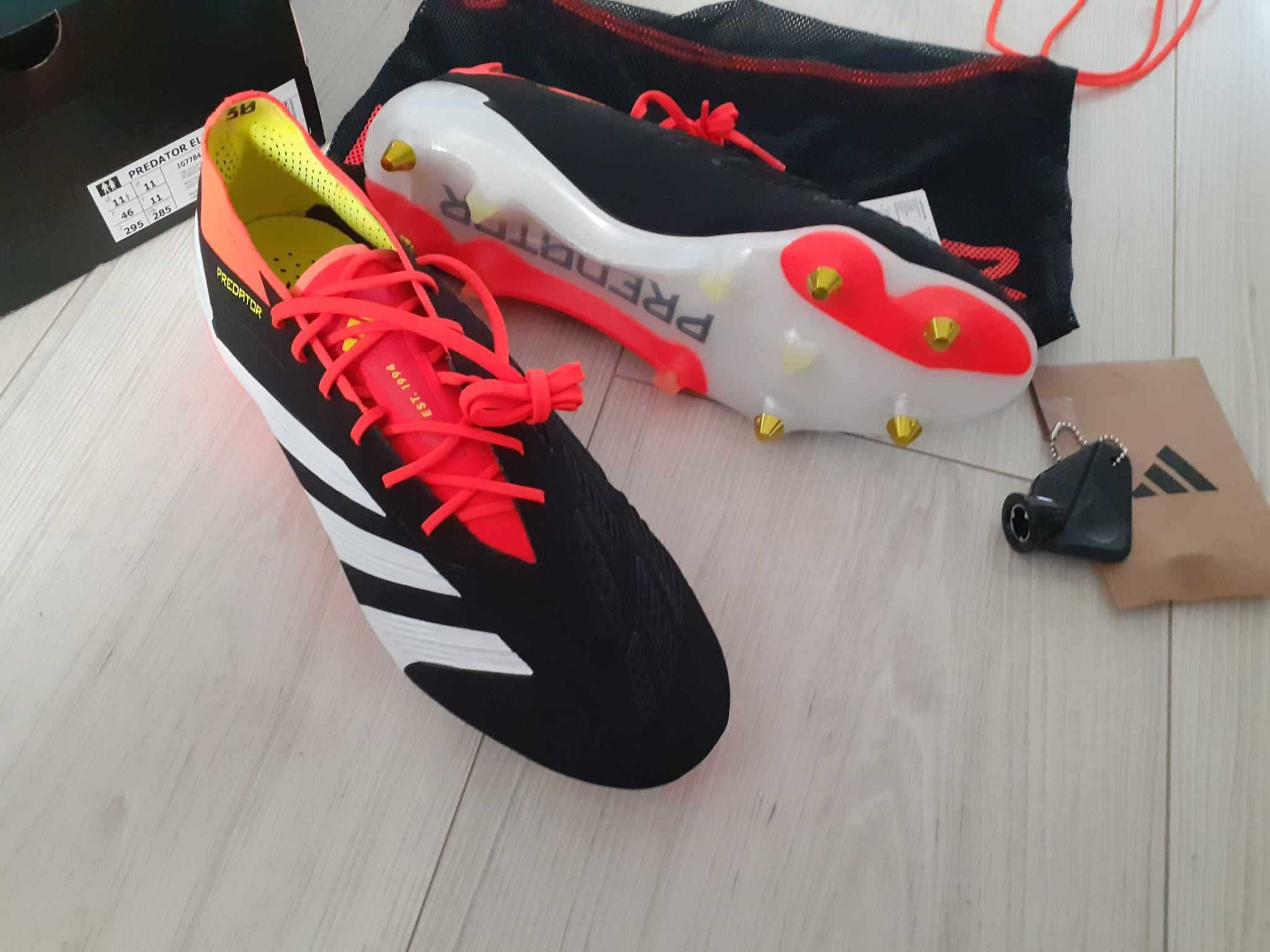 Profesjonalne buty piłkarskie korki Adidas Predator Elite SG IG7784 46
