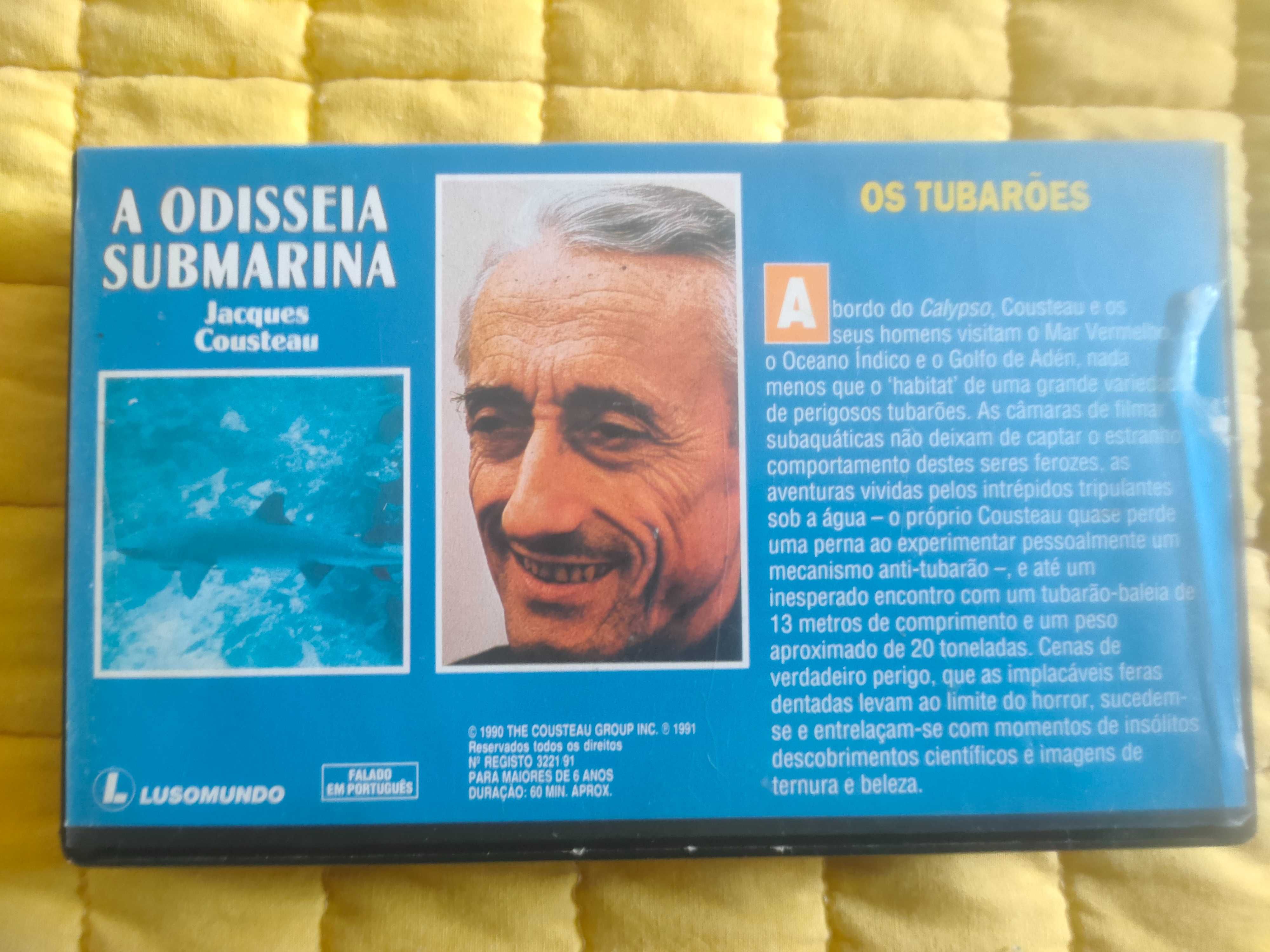 Vhs A Odisseia Submarina (Jacques Cousteau) Nº1 "Os Tubarões"