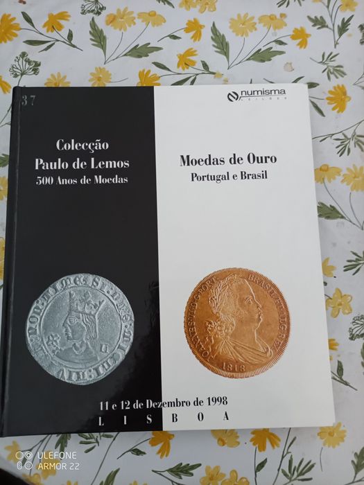 Livro numisma moedas de ouro