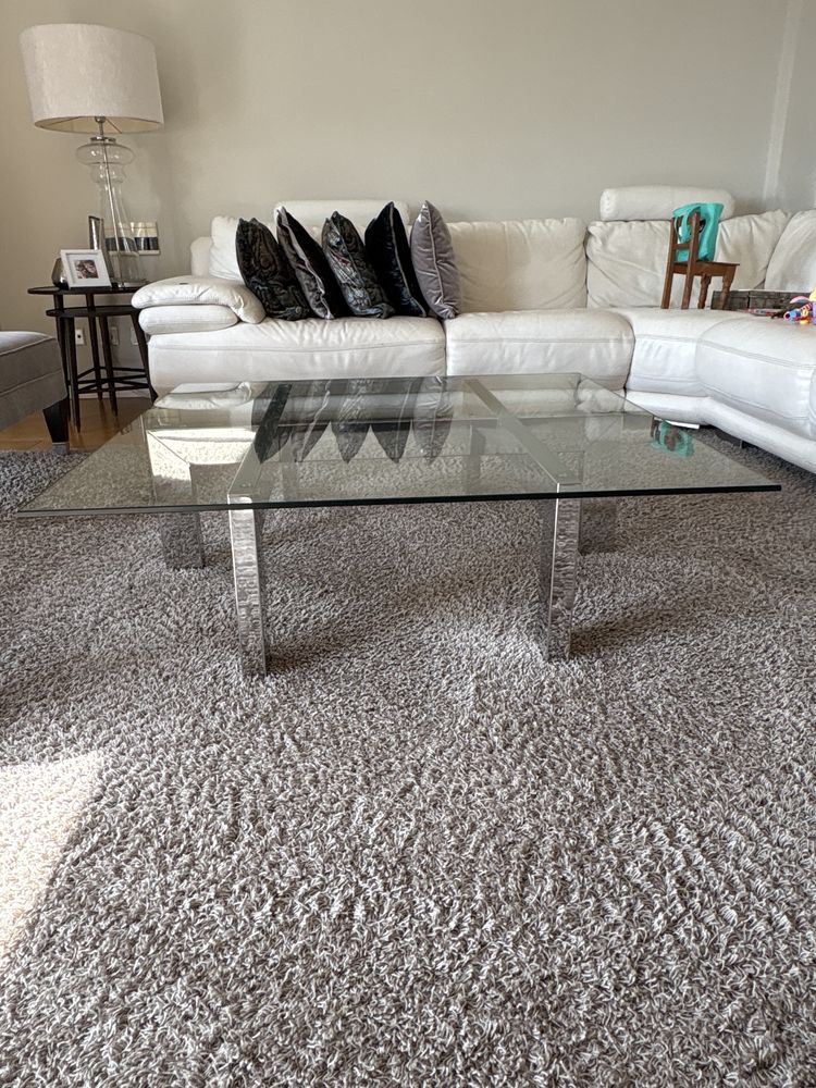 Mesa de vidro sala de estar