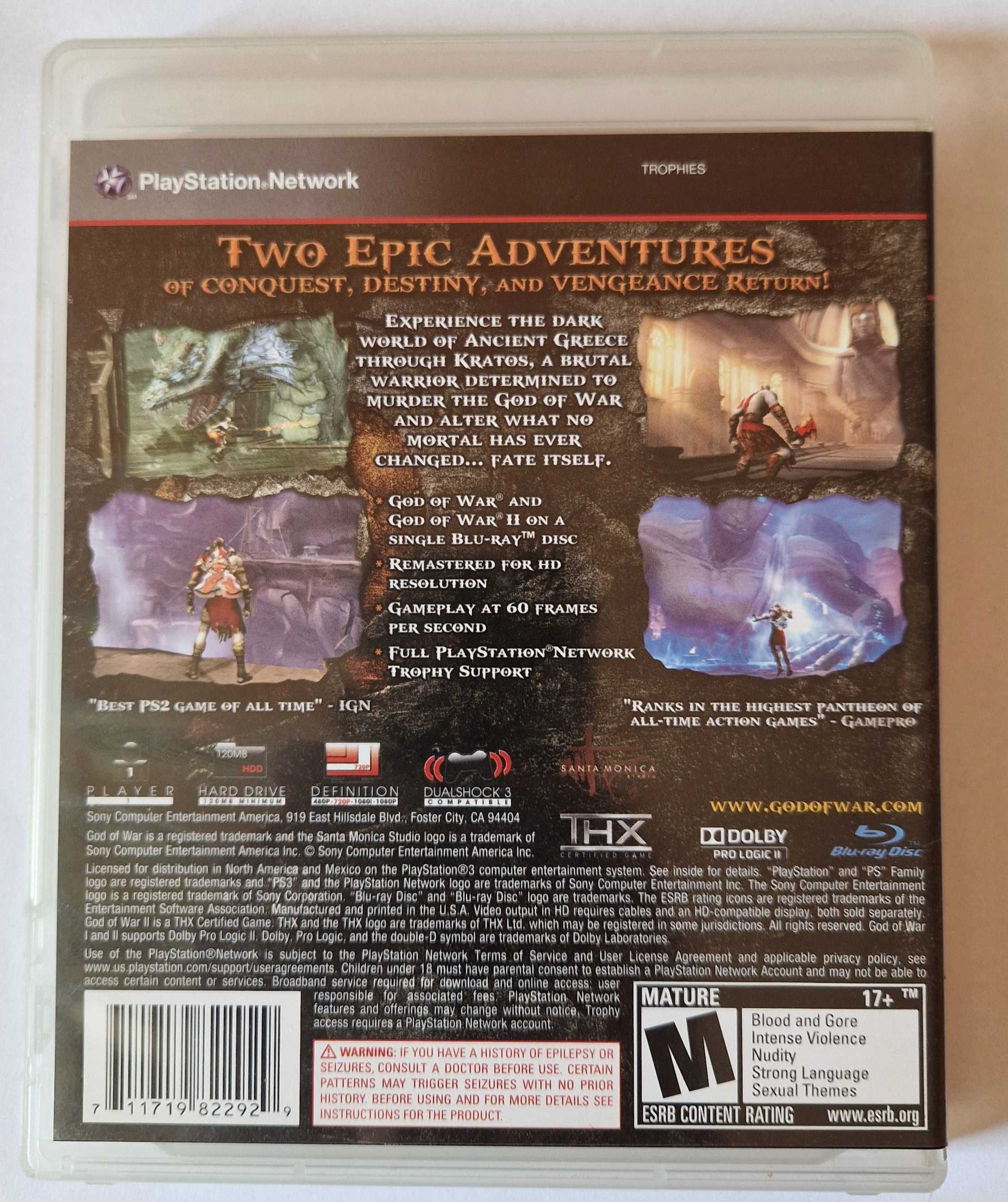 God of War Collection Vol I i Vol II (ENG/PL) PS3