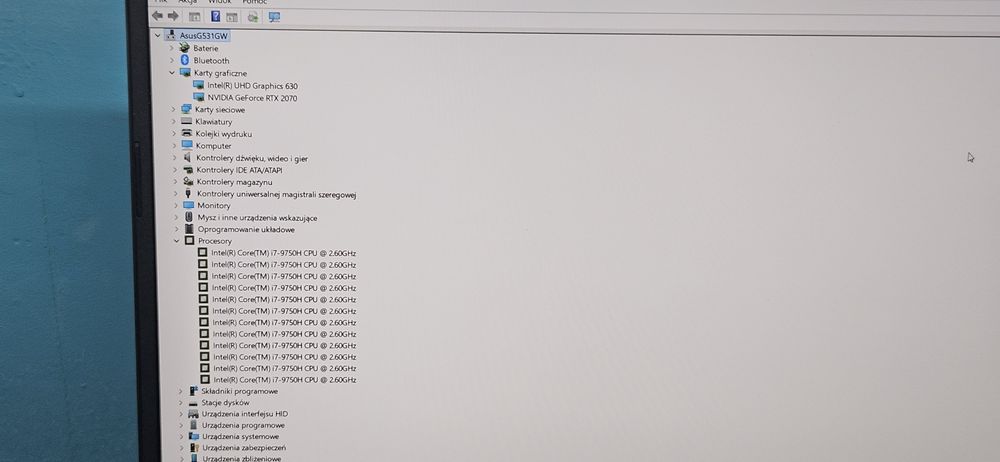 Asus ROG Strix Scar III G531GW i7-9750H, RTX 2070 8GB, 1TB, 16GB Ram