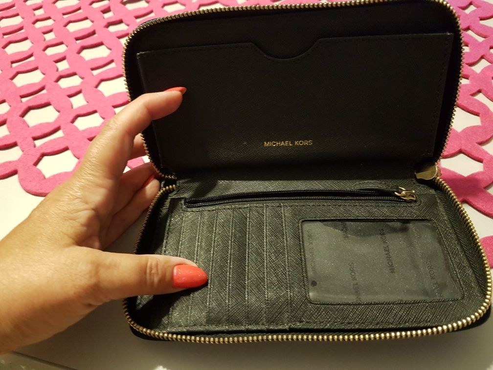 Portfel jak nowy Michael Kors czarny duży