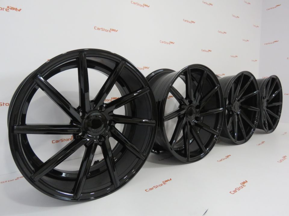 Jantes Look Vossen Cvt 19 x 8.5+9.5 et35 5x120 Preto Brilhante