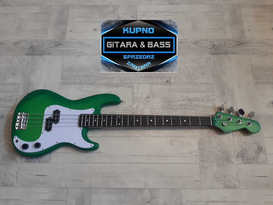 Gitara Basowa Precision Bass-Green Burst Bass 4-wysyłka Gratis-zamiana