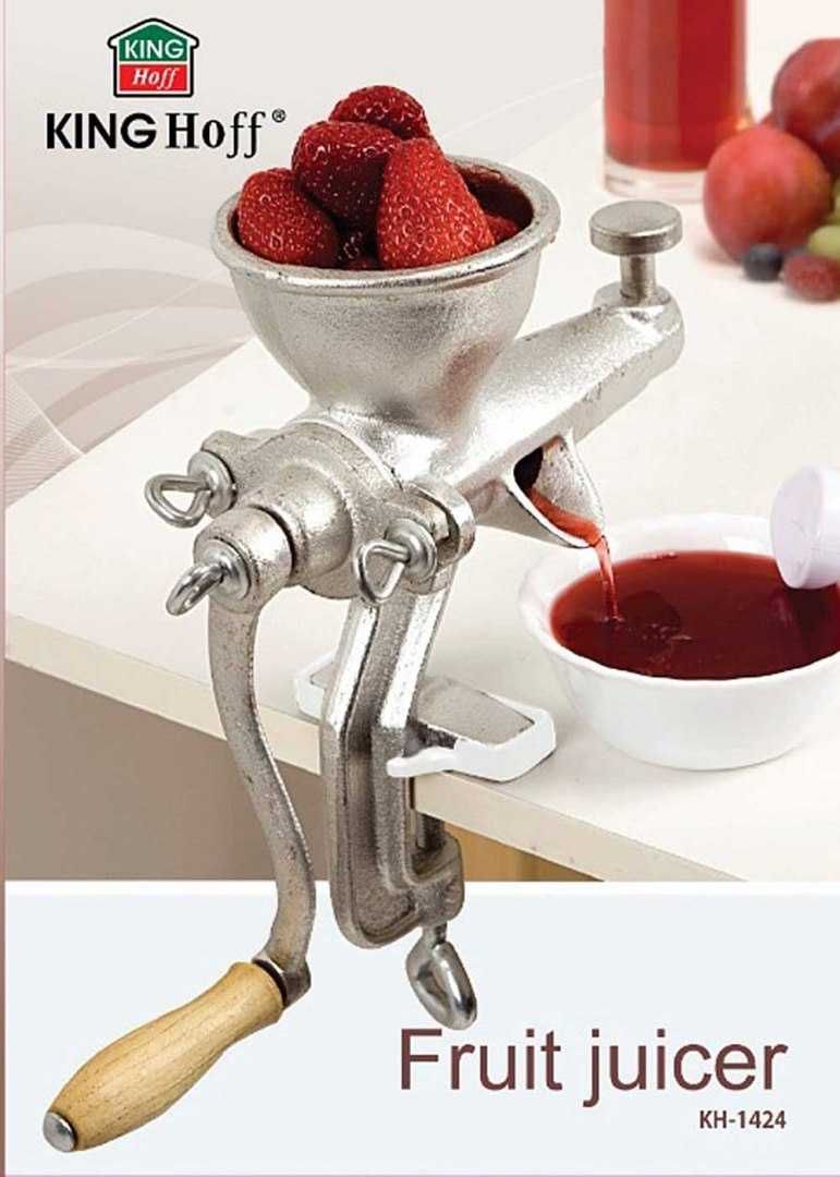 Wyciskarka do owoców warzyw soku ręczna maszynka żeliwna  Kinghoff
