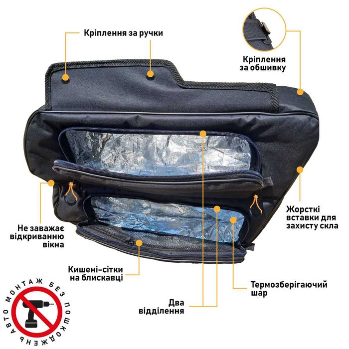 Термо сумка органайзер у вікно багажника Prado 120 150 Lexus GX470 460