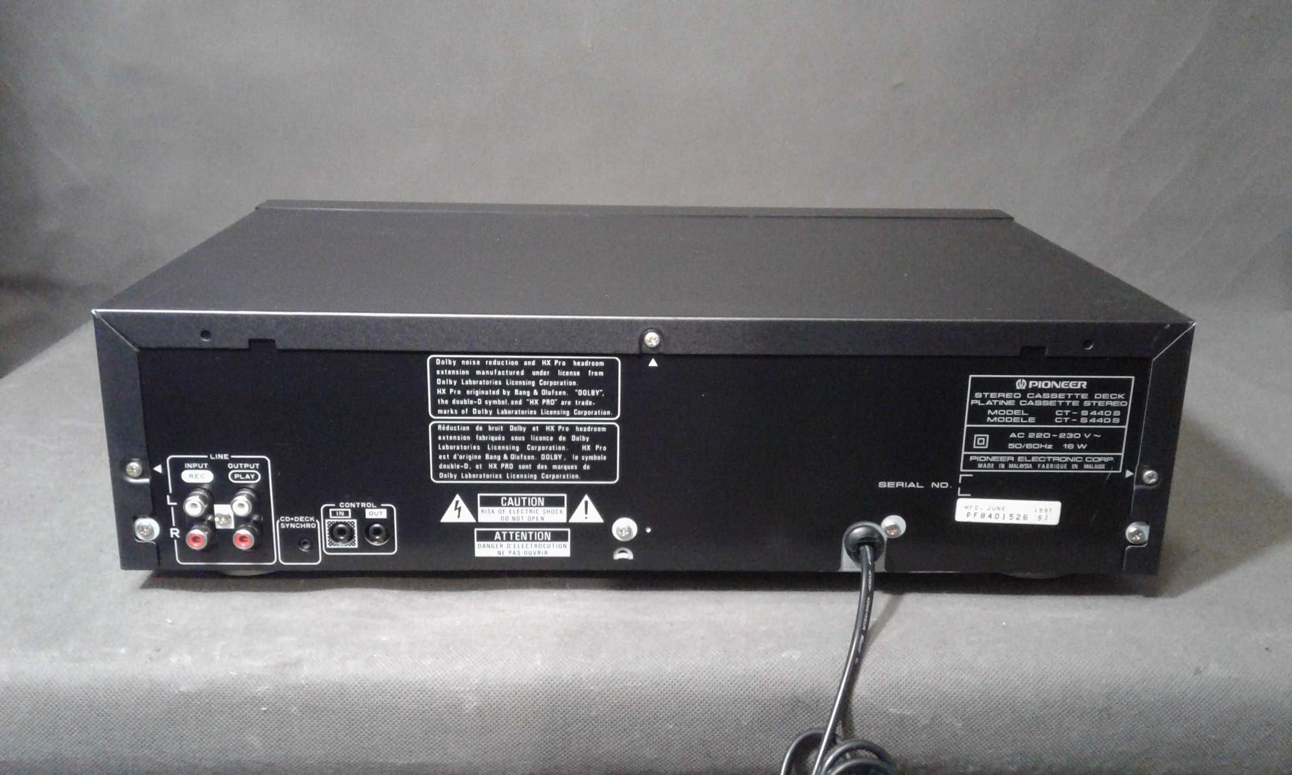 PIONEER CT-S440S,magnetofon kasetowy