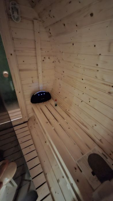 Wynajem Sauna mobilna 8 osób duża przedsionek