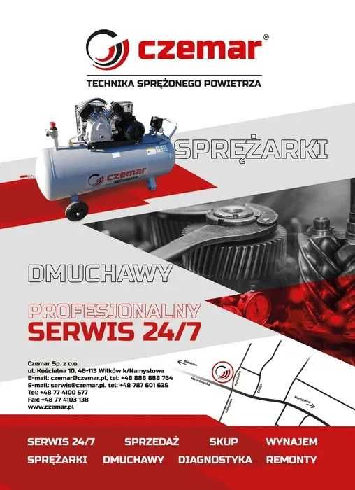 SPRAWNA!!! Sprężarka śrubowa MARK MSB22/8 22kW 3,2m³/min S014182