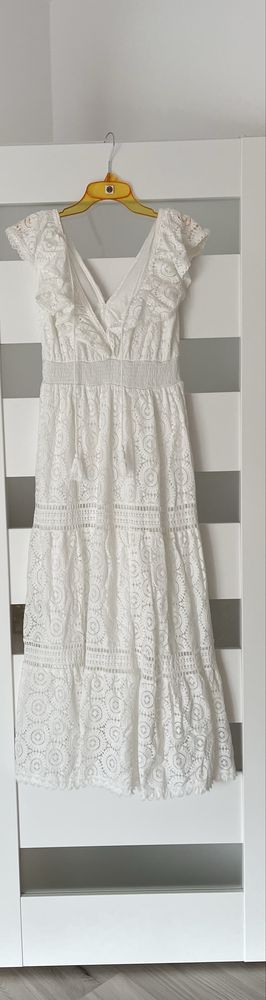 Nowa sukienka koronkowa L/xl maxi długa