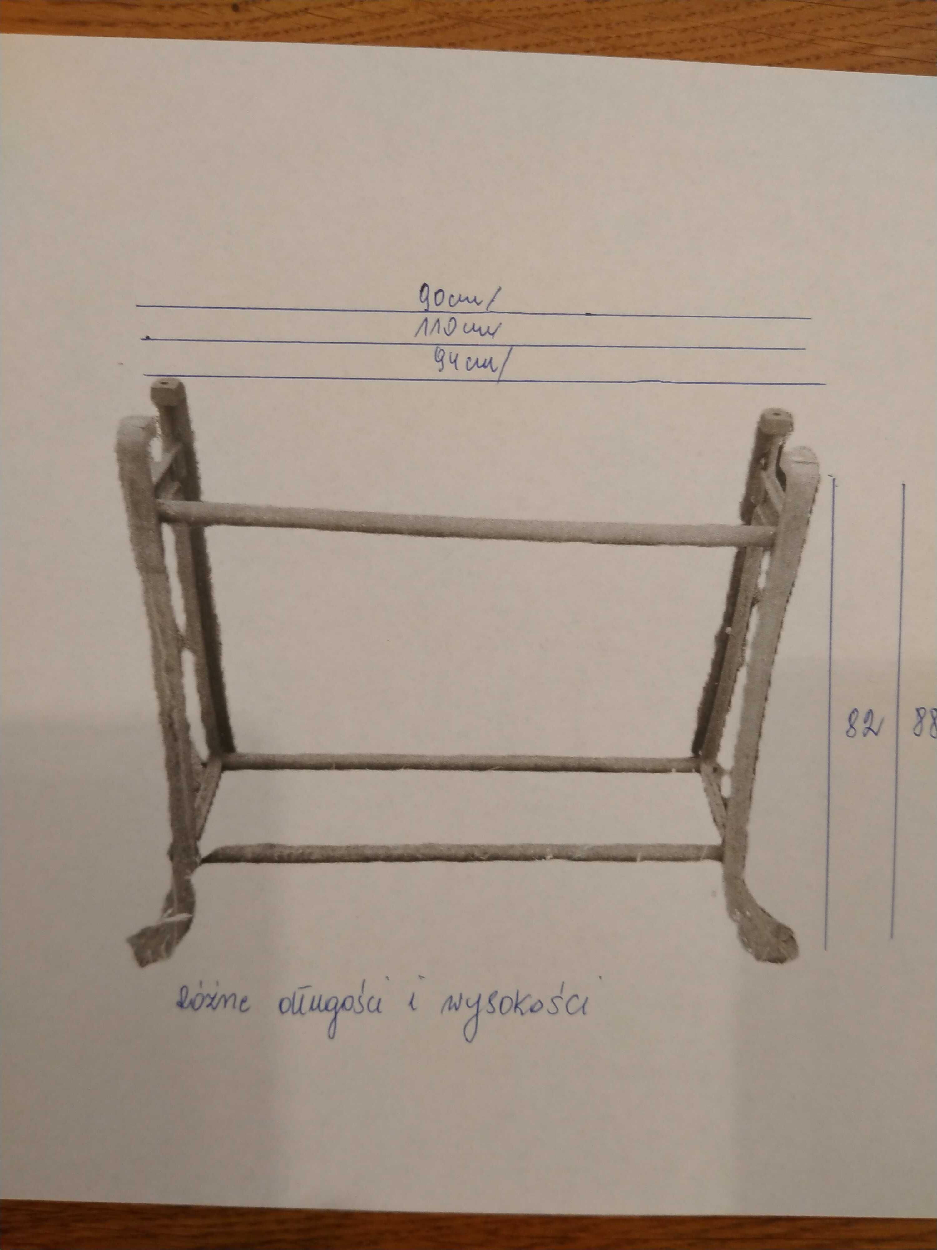 stara żeliwna podstawa , nogi do maszyny