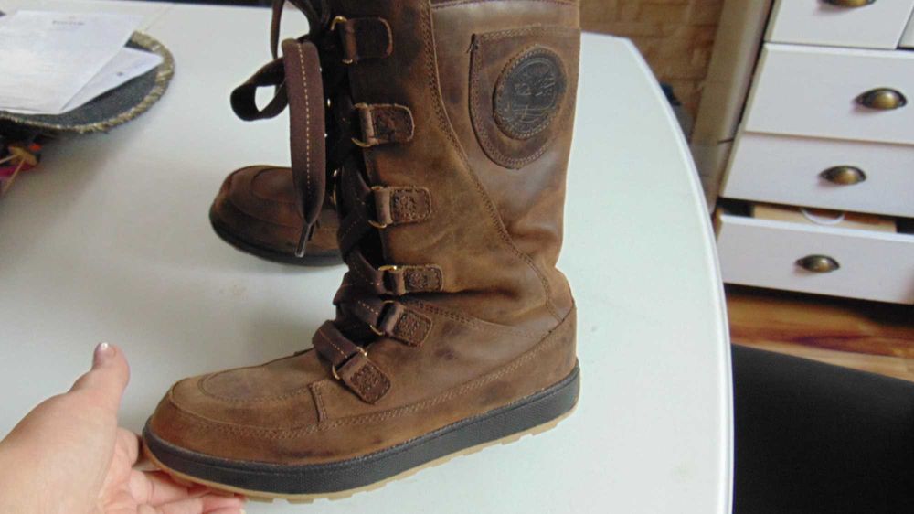 timberland waterproof mukluk roz uk6,5 eur 40 skóra ocieplane