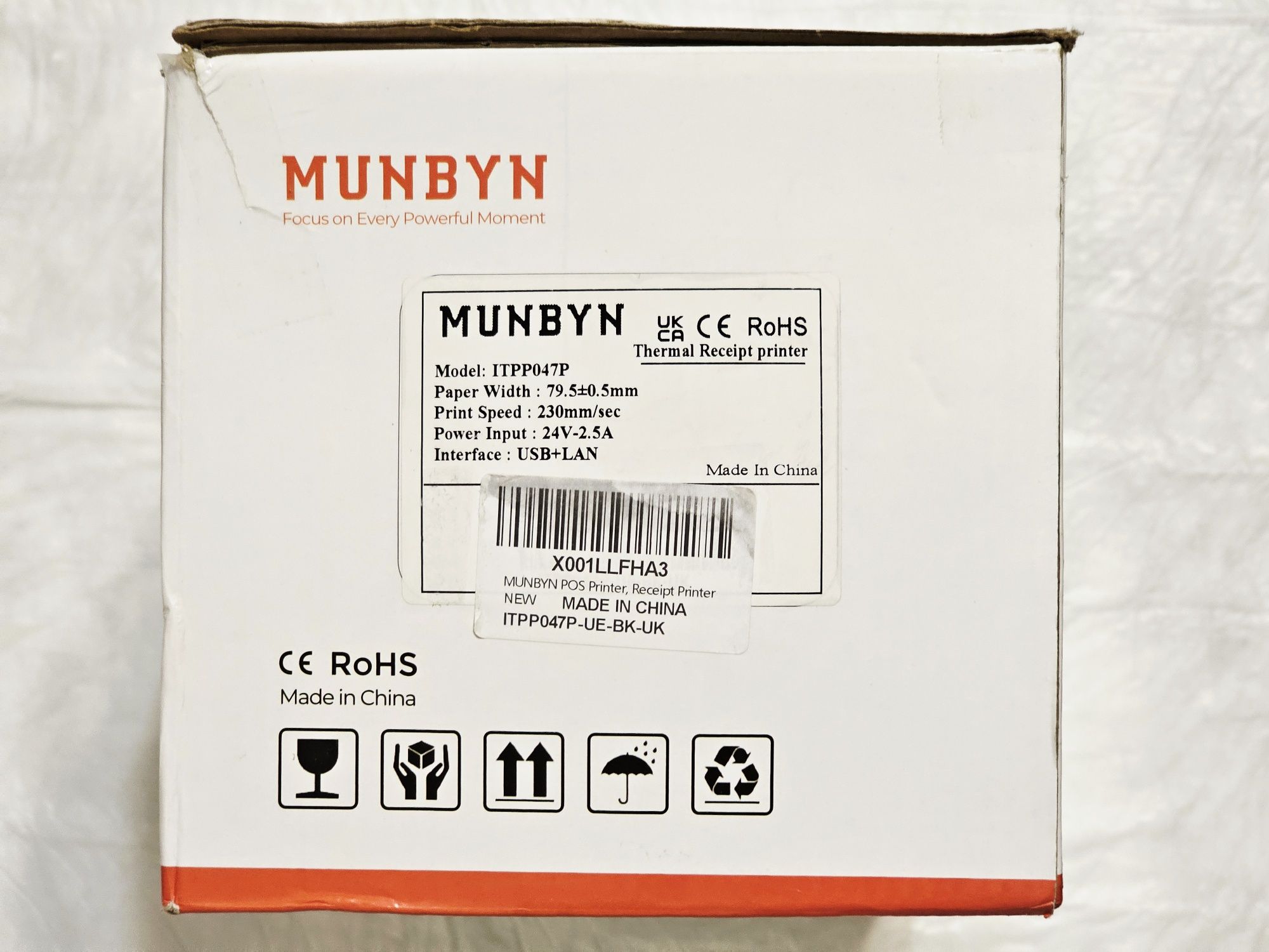 Термопринтер чековий POS 80 мм MUNBYN ITPP047P