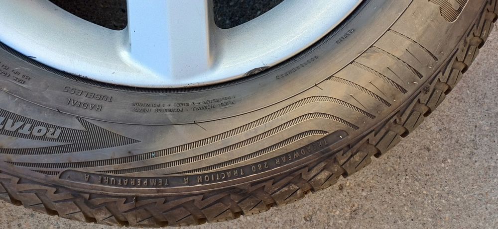 Koła felgi 15 fiat ulysse II 2 opony zimowe wywazone 205/65 r15 6mm