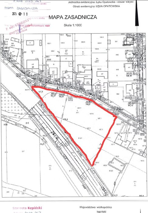 Działka inwestycyjno- budowlana Łęka Opatowska