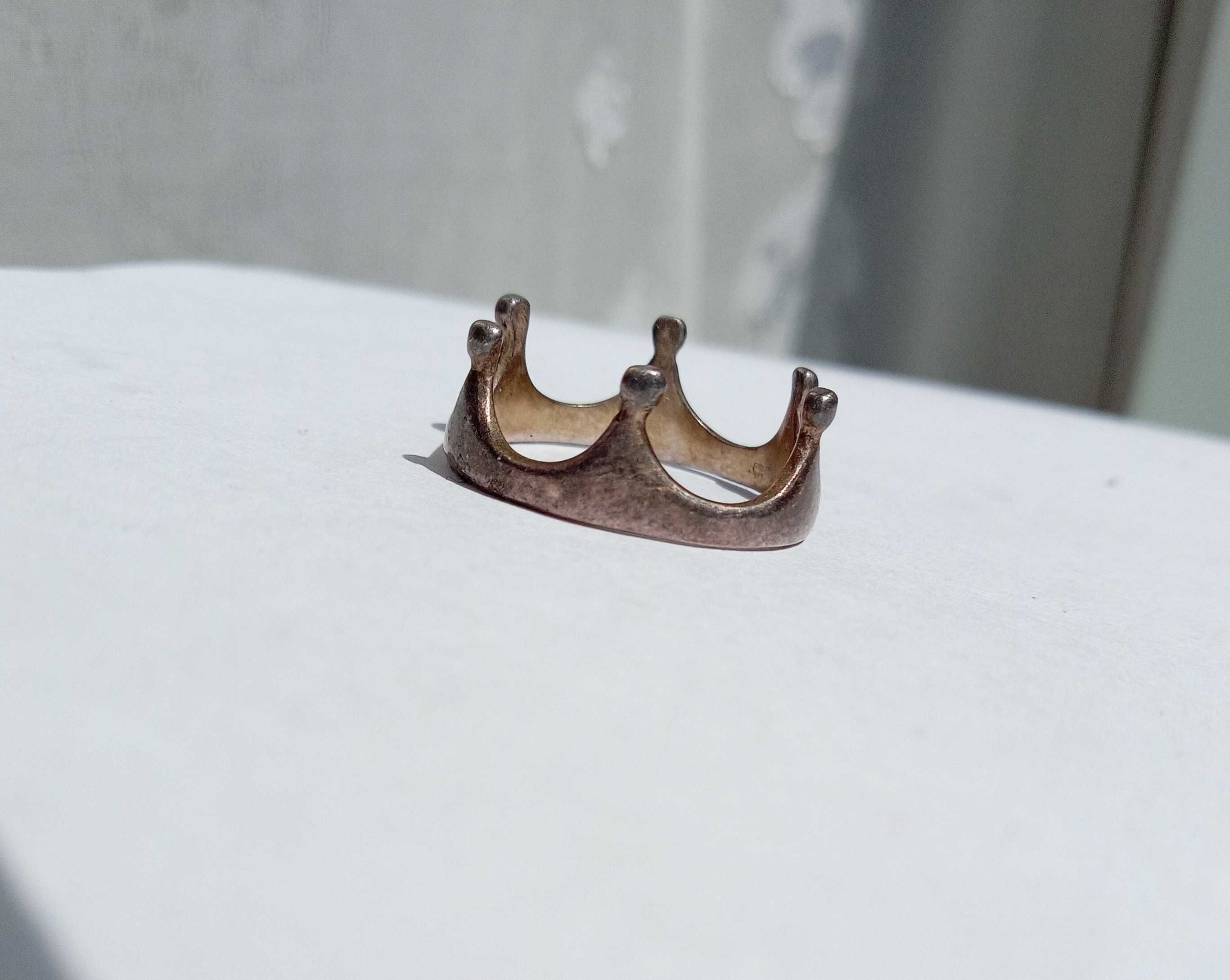 Каблучка кольцо колечко  "Корона" Срібло 925 проба, Розмір 17,2