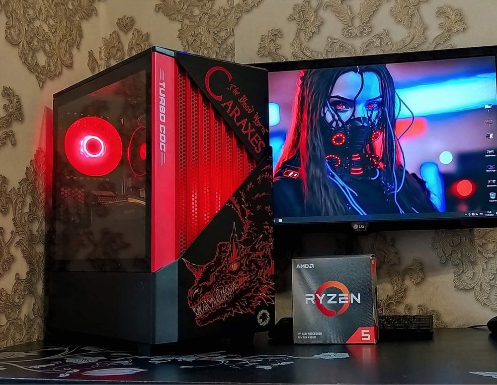 ПК GTX1070 Ryzen 5 3600 16gb DDR4 игровой компьютер