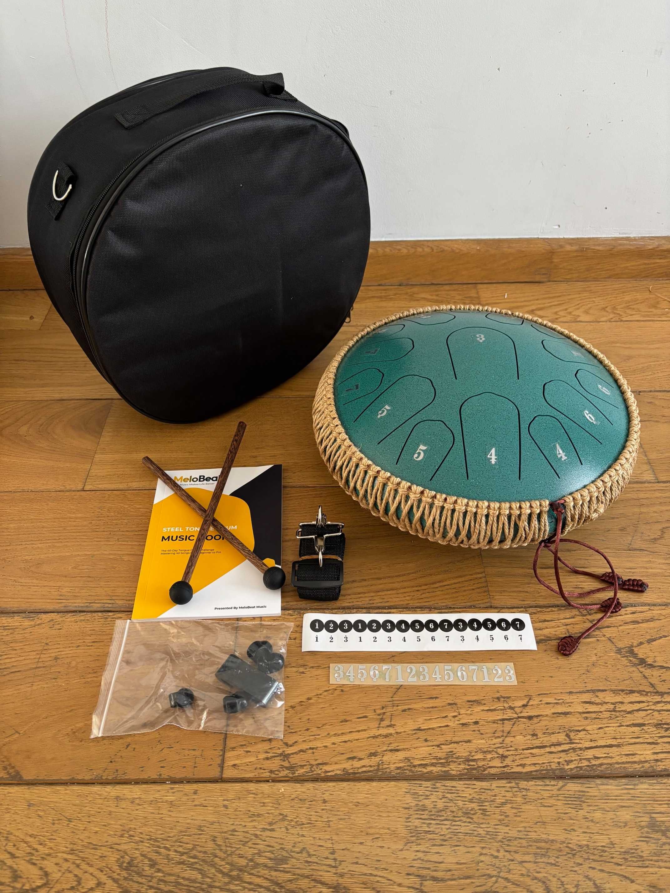Bęben Językowy 13 cali 15 tonów MELOBEAT ST-015 zestaw 32cm zielony