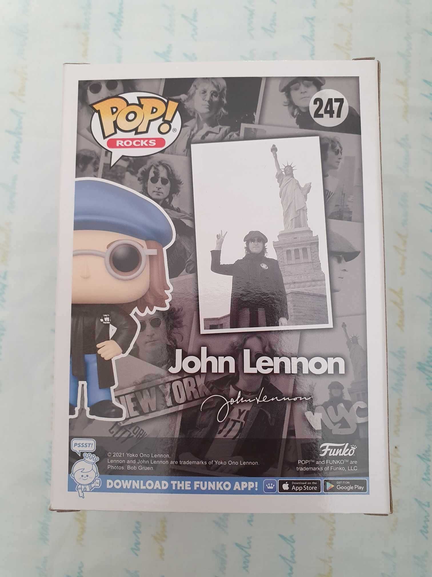 Funko Pop Rocks 247 John Lennon Peace Sign Beatles New York